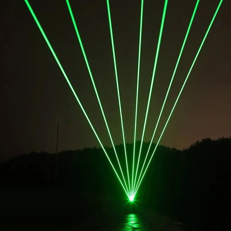 Einpunkt-Laserlicht in Rot und Grün