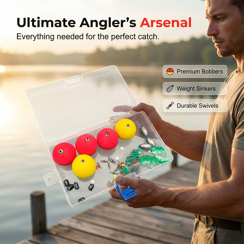 Komplettes Angel-Schwimmer & Blei-Set – Premium Angelzubehör für Präzises Angeln