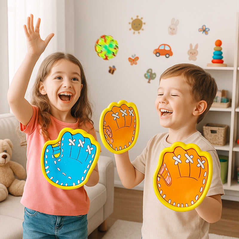 Wurf- und Fangspiel-Set mit Saugnapfball für Kinder