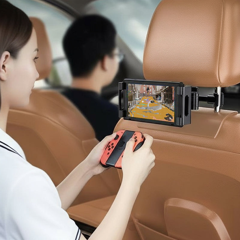 Teleskopische Auto-Kopfstützenhalterung für Handys und Tablets