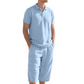 ✨Sommer-Sonderangebot 50% RABATT! | Herren-Leinenhemd-und-Freizeithose-Set