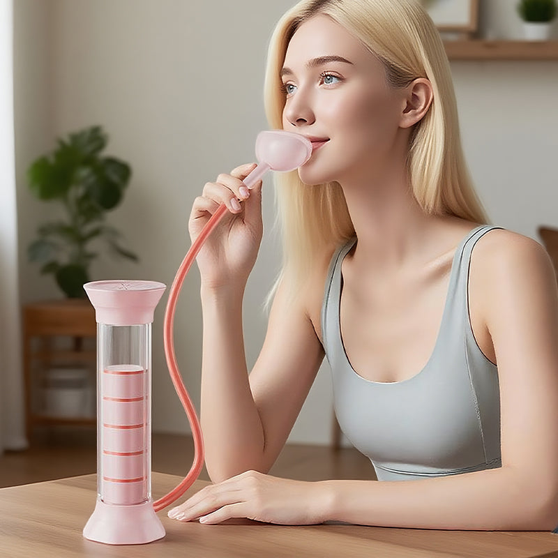 Tragbarer Trainer für die Bauchatmung