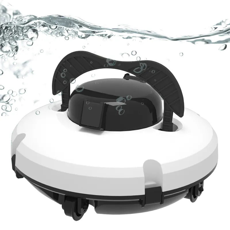 Poolroboter Akku, Akkulaufzeit 130 Minuten, maximale Neigung 18 °, Selbstparken, kabelloser automatischer Poolreiniger, Poolreinigungsroboter, geeignet für flache Pools bis 100 m ²