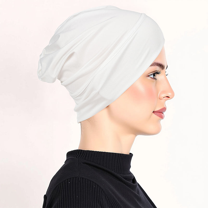 👒 2 zum Preis von 1!🌸 Weiche, dehnbare Turban-Mütze – aus seidenweichem Stoff & rutschfest – kaschiert dünnes Haar – vielseitig als Unterkopfbedeckung einsetzbar 🧣