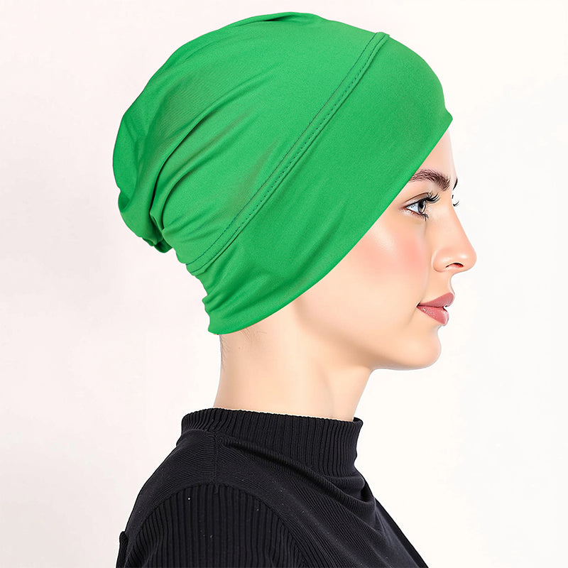 👒 2 zum Preis von 1!🌸 Weiche, dehnbare Turban-Mütze – aus seidenweichem Stoff & rutschfest – kaschiert dünnes Haar – vielseitig als Unterkopfbedeckung einsetzbar 🧣