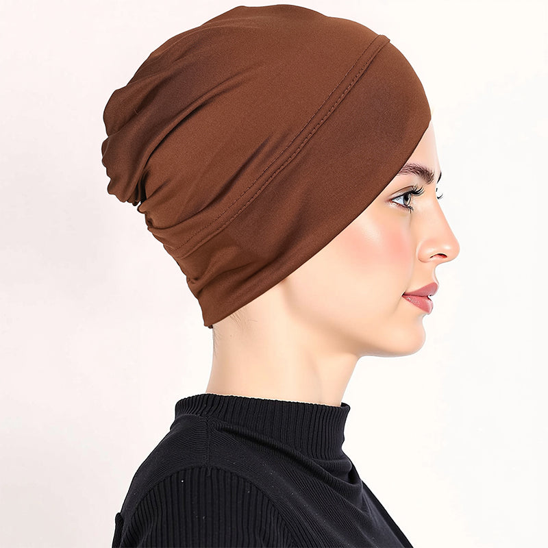 👒 2 zum Preis von 1!🌸 Weiche, dehnbare Turban-Mütze – aus seidenweichem Stoff & rutschfest – kaschiert dünnes Haar – vielseitig als Unterkopfbedeckung einsetzbar 🧣