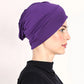 👒 2 zum Preis von 1!🌸 Weiche, dehnbare Turban-Mütze – aus seidenweichem Stoff & rutschfest – kaschiert dünnes Haar – vielseitig als Unterkopfbedeckung einsetzbar 🧣