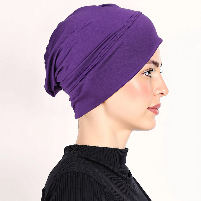 👒 2 zum Preis von 1!🌸 Weiche, dehnbare Turban-Mütze – aus seidenweichem Stoff & rutschfest – kaschiert dünnes Haar – vielseitig als Unterkopfbedeckung einsetzbar 🧣
