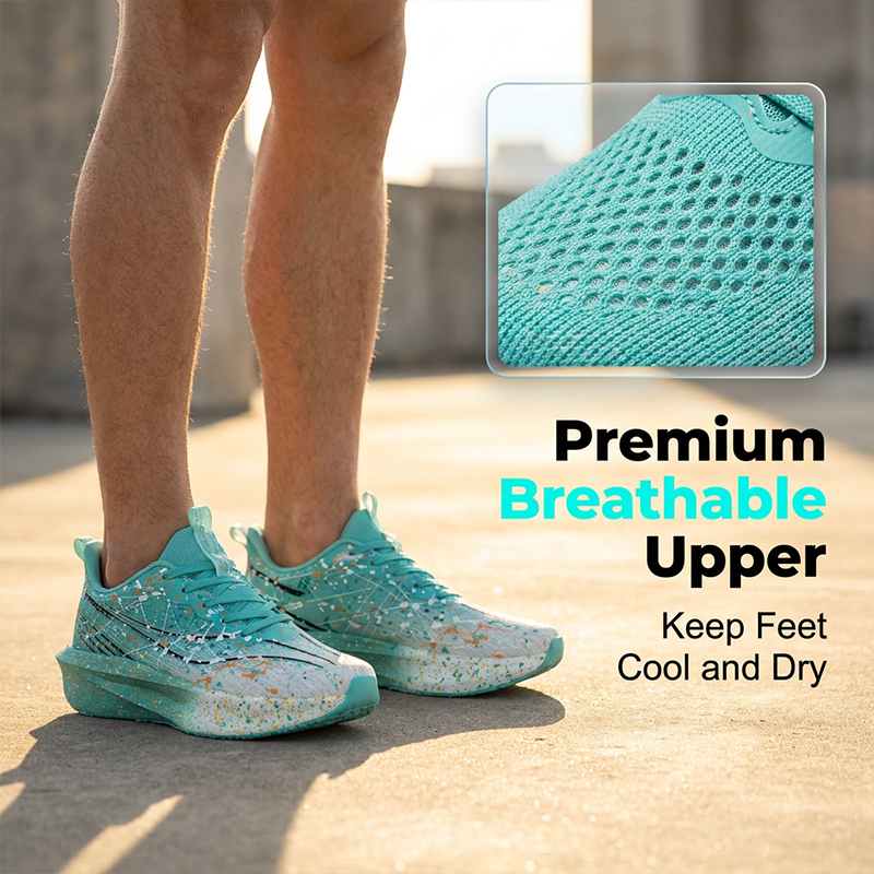 Lichtempfindliche Sneaker mit Spritzmuster