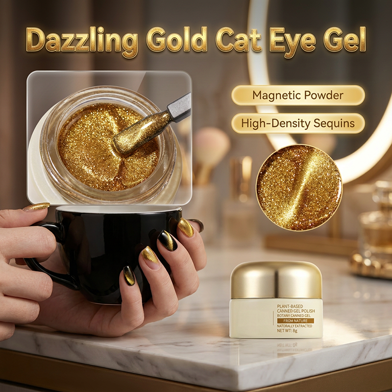 Magnetischer Gel-Nagellack „Cat Eye“
