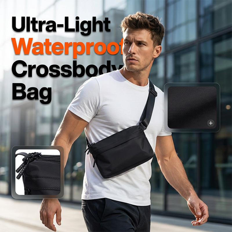 Minimalistische, wasserdichte Umhängetasche für Herren