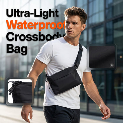 Minimalistische, wasserdichte Umhängetasche für Herren