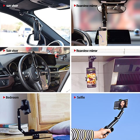 🔥 Heißer Verkauf 🔥 Drehbarer und einziehbarer Autotelefonhalter