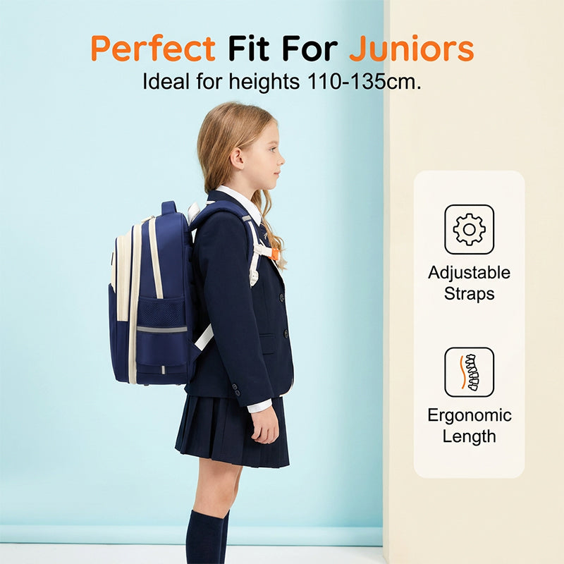 Ergonomischer, rückenschonender Schulrucksack für Kinder