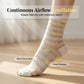 Dünne Rundstricksocken für Damen mit verspielten Mustern