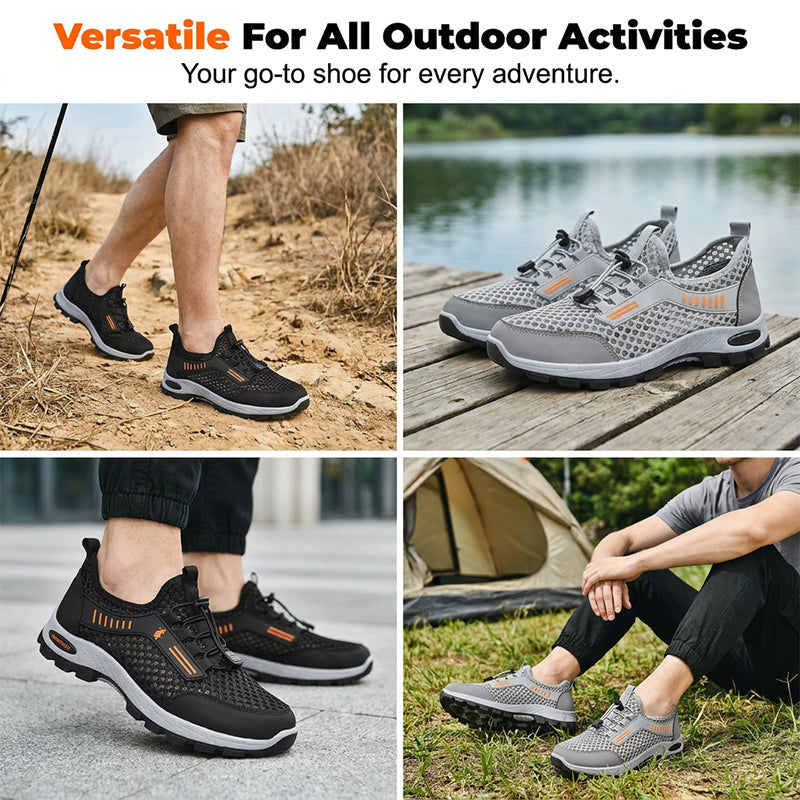 Atmungsaktive Outdoor-Sneaker aus Mesh für Herren