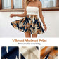 Damen-Skort mit hoher Taille im Paperbag-Stil