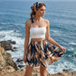 Damen-Skort mit hoher Taille im Paperbag-Stil