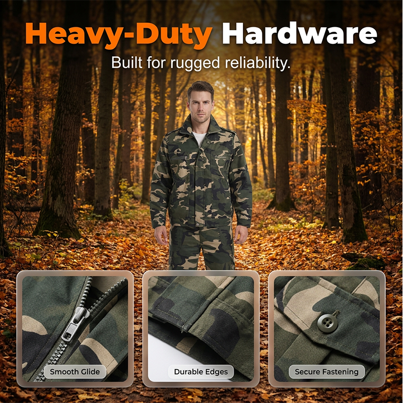 Robustes Camouflage-Set aus Jacke und Hose für Herren