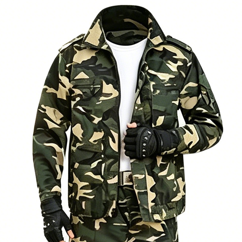 Robustes Camouflage-Set aus Jacke und Hose für Herren