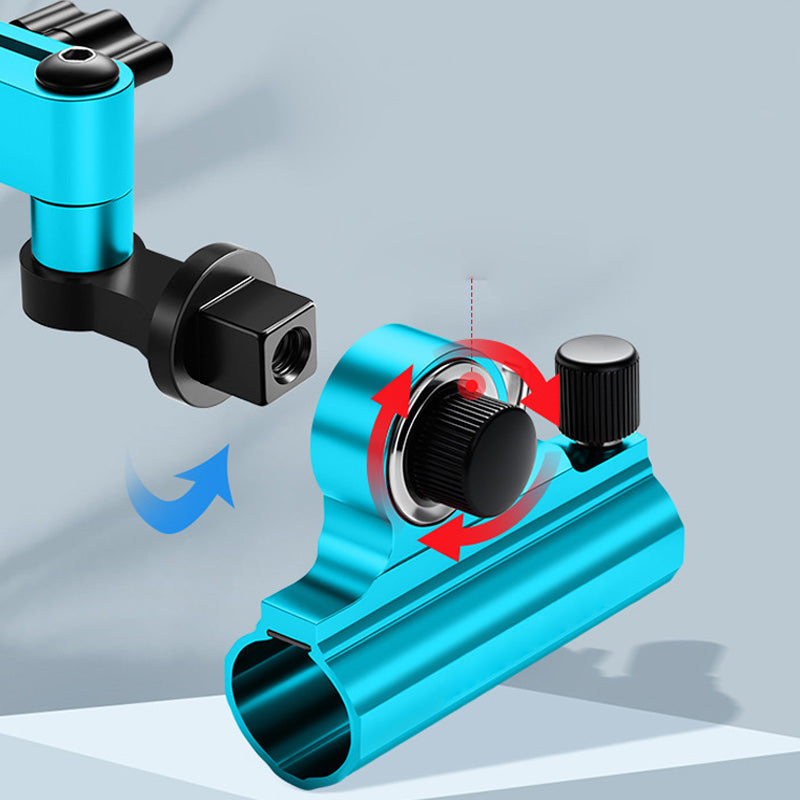 Um 360° drehbarer Angelrutenhalter für die Angelkiste