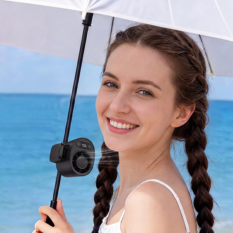 Kleiner tragbarer USB-Ventilator für den Hals und den Schreibtisch