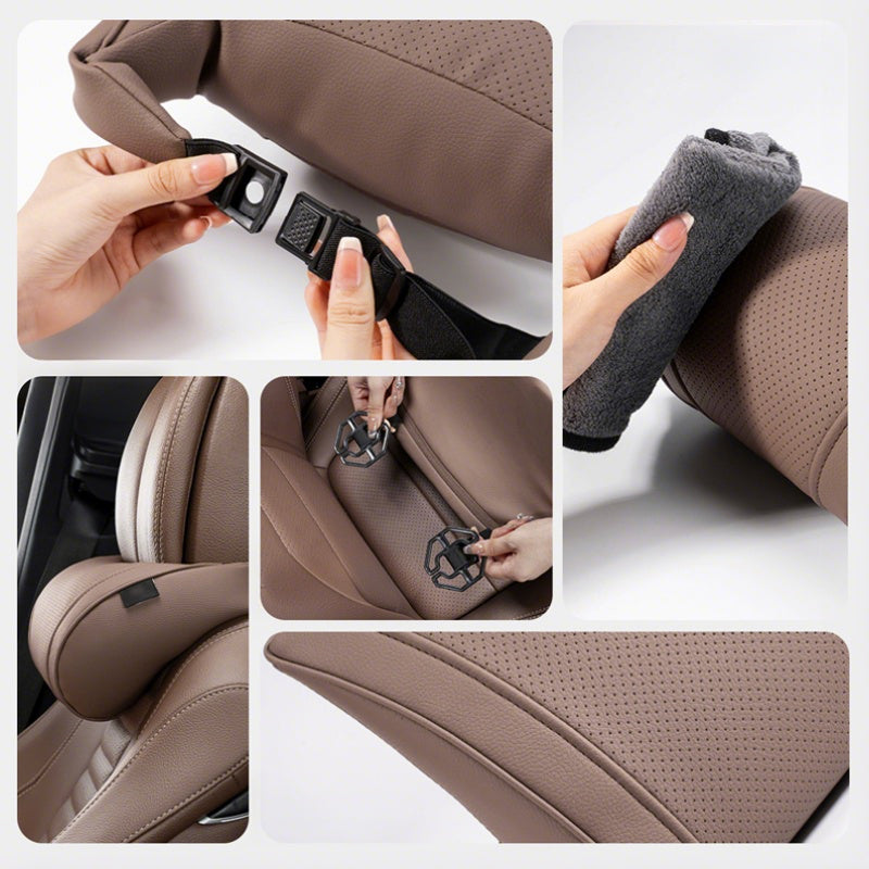 【⏰Limitiertes Angebot – 50% Rabatt!!】💺 Kühles Netzgewebe, fester Halt – Ergonomisches Autositzkissen-Set. Korrigiert die Körperhaltung, lindert Ischiasbeschwerden.