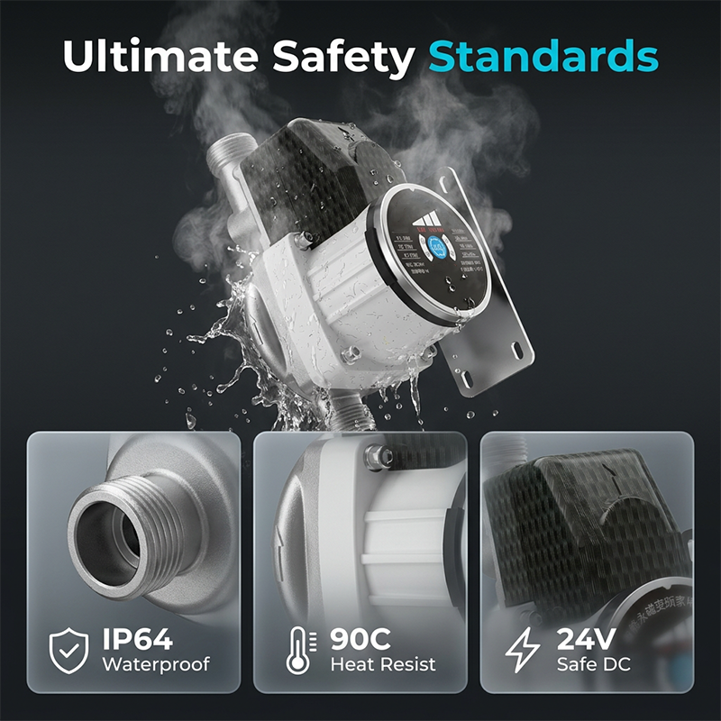 Sichere 24-V-Smart-Wasser-Druckerhöhungspumpe