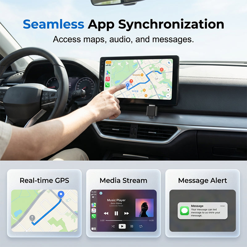 🚗📱 Kabelloser Auto-Display-Adapter – Plug & Play, Sprachsteuerung, nahtlose Synchronisation!