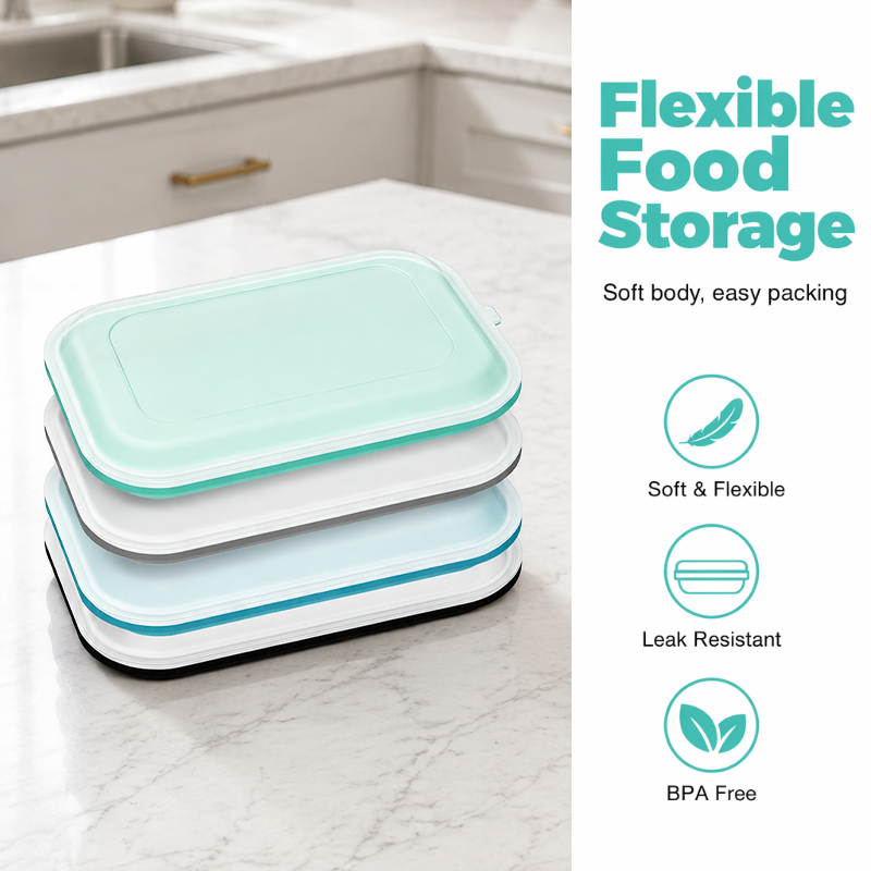 🍱✨ Tragbare Lunchbox aus lebensmittelechtem Silikon – 50% RABATT! BPA-frei, auslaufsicher, faltbar – perfekt für Arbeit, Reise & Picknick. 🔥💪