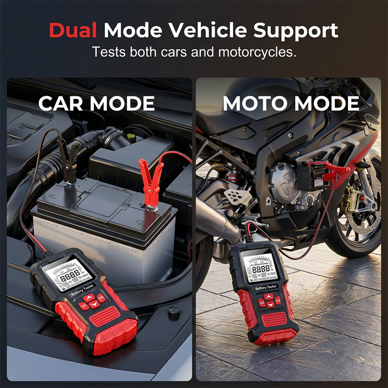 Autobatterie-Tester – Professioneller digitaler LCD-Batterieanalysator