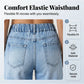 👖 50% RABATT! Damen Weitbein-Jeans – mit großen Patch-Taschen, bequemer Schnitt, vielseitig kombinierbar – für Alltag & Freizeit. 💨🌸