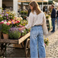 👖 50% RABATT! Damen Weitbein-Jeans – mit großen Patch-Taschen, bequemer Schnitt, vielseitig kombinierbar – für Alltag & Freizeit. 💨🌸