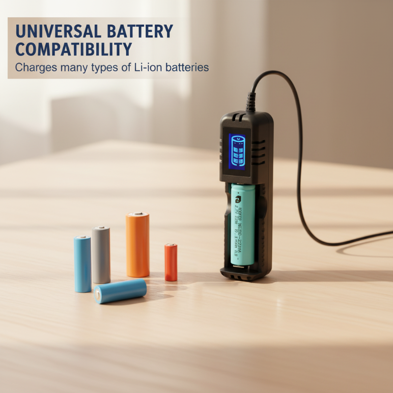 Universelles LCD-Lithiumbatterieladegerät