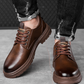 Retro-Schnürschuhe aus Leder für Herren