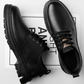 Retro-Schnürschuhe aus Leder für Herren