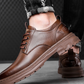 Retro-Schnürschuhe aus Leder für Herren