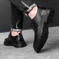 Retro-Schnürschuhe aus Leder für Herren