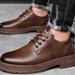 Retro-Schnürschuhe aus Leder für Herren