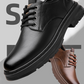 Retro-Schnürschuhe aus Leder für Herren