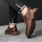 Retro-Schnürschuhe aus Leder für Herren