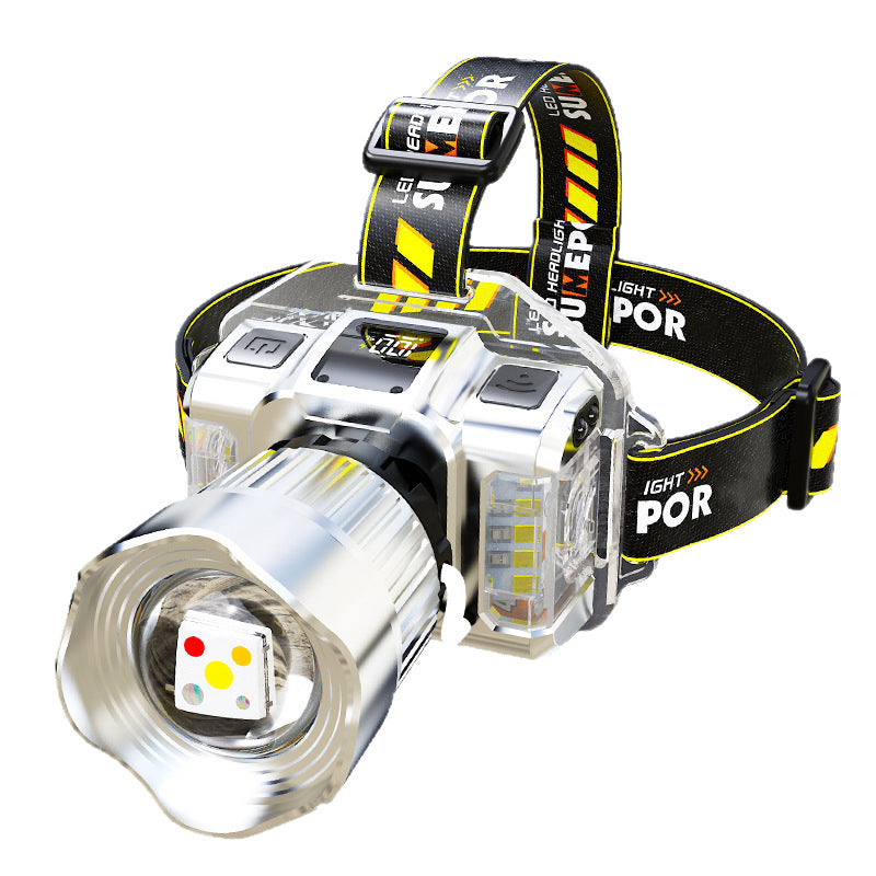 5-Farben-LED-Stirnlampe mit Bewegungssensor