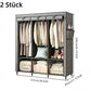 👔 50% RABATT! 🏠 Kleiderschrank aus Vliesstoff – Einfache Montage, leicht & vielseitig – Perfekt für zusätzlichen Stauraum in jedem Raum ✨