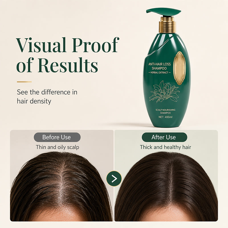 Natürliches Pflanzenextrakt Stärkendes Shampoo