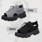 Damen Dicksohlige Gestrickte Sport-Sandalen