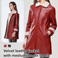 Fellmantel Mittellang mit Fleece-Revers-Kragen