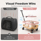 Breathable Pet Carrier with Wheels