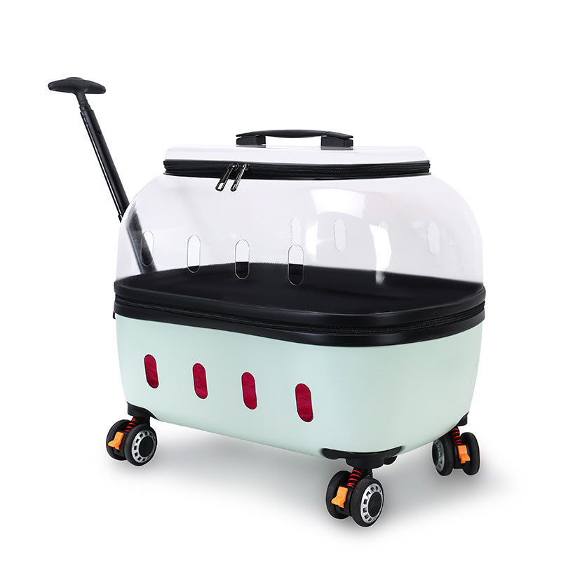 Breathable Pet Carrier with Wheels