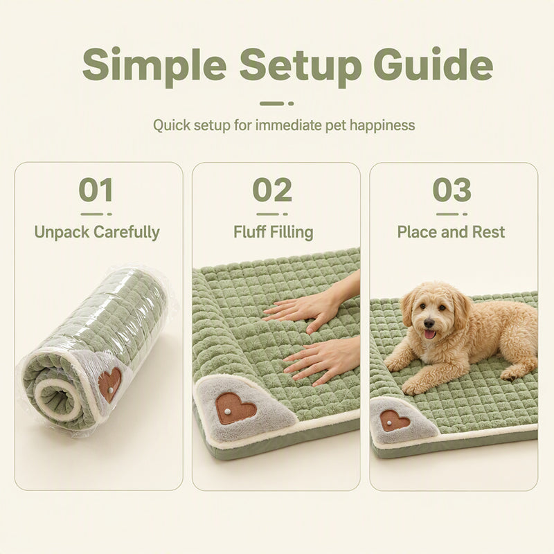 🐾 50% RABATT! 🛏️ Gepolsterte, waschbare Hundematte – Weich, warm & vielseitig – Ideal für Hunde & Katzen – für alle Jahreszeiten ✨