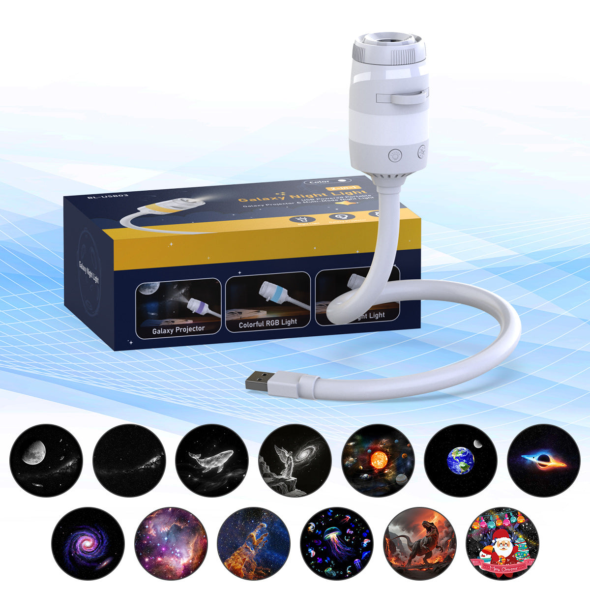 🌌 JETZT -50 %! 💫 USB-Sternenhimmelprojektor, 13 austauschbare Filme & flexibler Hals, perfekt fürs Schlafzimmer ✨